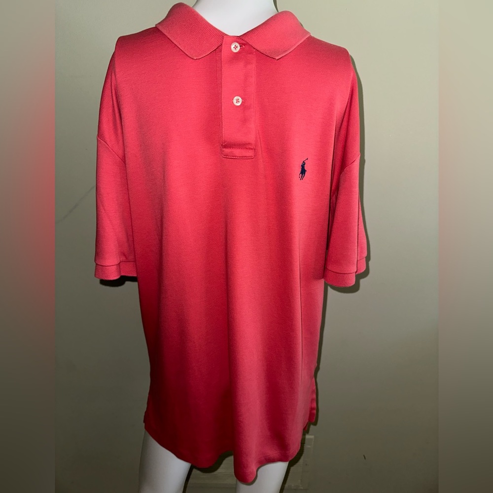 Polo‎ Ralph Lauren Short Sleeve Coral Color Shirt, Size M